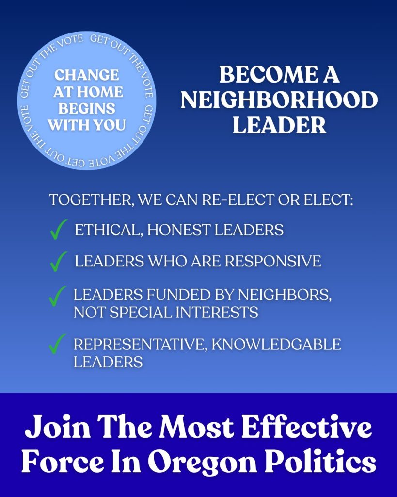 Become a neighborhood leader